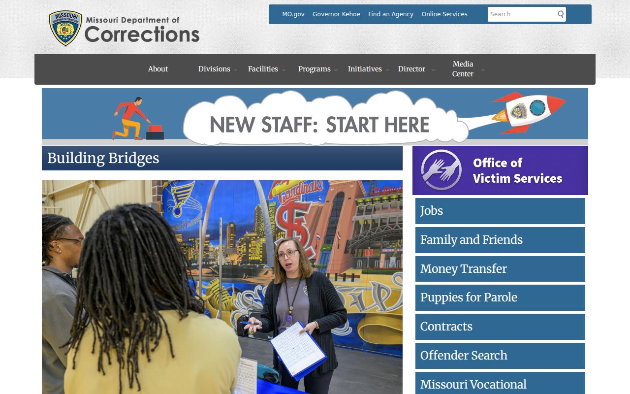 Missouri Department of Corrections official website